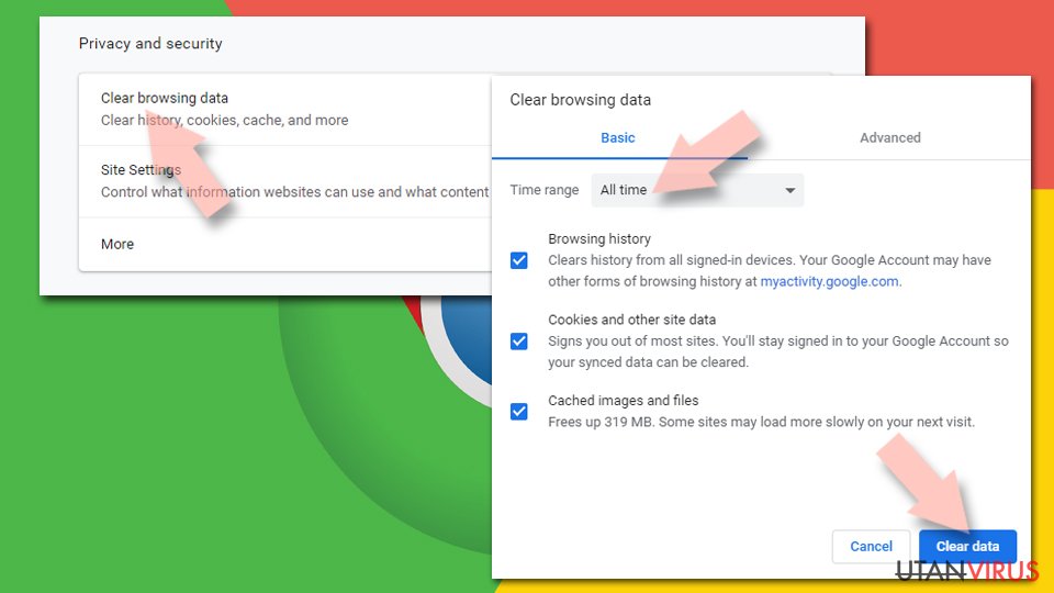 Återställ Google Chrome
