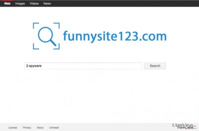 Skärmdump av webbsidan FunnySite123.com