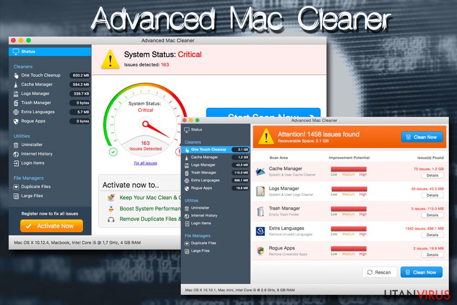 Mac-virus Advanced Mac Cleaner