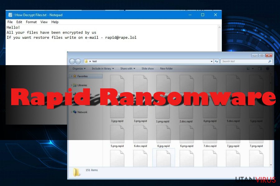 Rapid-virusets ransom-meddelande