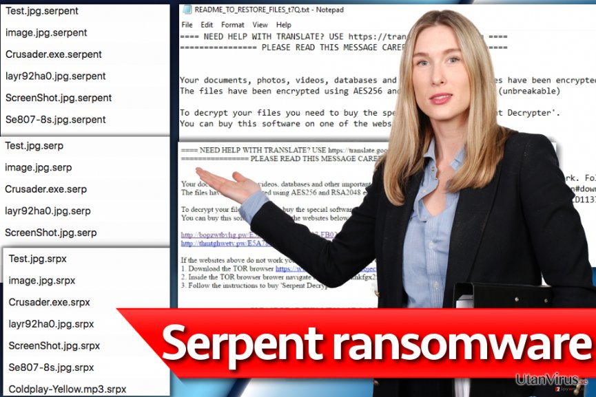 Serpent ransomware virus