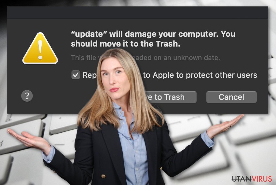 Kommer att skada din dator. Du bör slänga den i papperskorgen-virus
